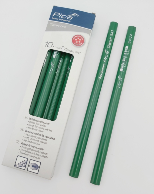 Crayon de marquage ovale vert Pica 541/24